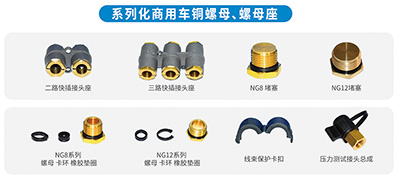系列化商用車銅螺母、螺母座